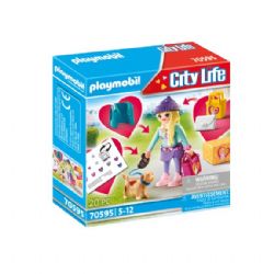 *** // PLAYMOBIL - MANNEQUIN AVEC CHIEN #70595